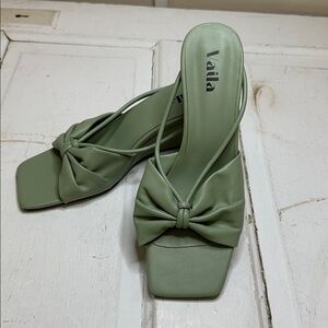 Green Women's Wedge Sandals